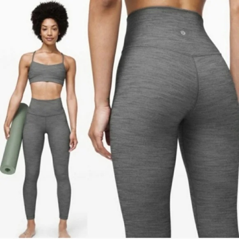 Lululemon Align Crop *25” Leggings in Heathered Herringbone Size 2